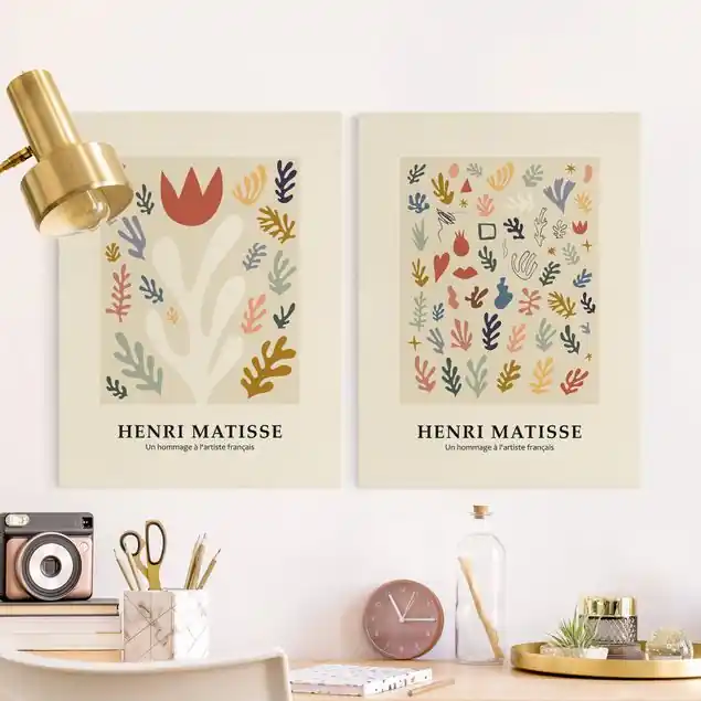 Wochenendangebot Matisse Hommage - Pflanzenpracht                               2-teiliges Leinwandbild