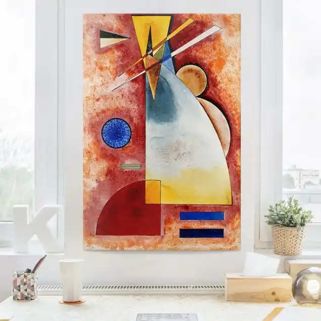 Billig Wassily Kandinsky - Ineinander Leinwandbild • hergestellt in Deutschland • langlebiges Canvas mit Holzkeilrahmen • klassische Struktur