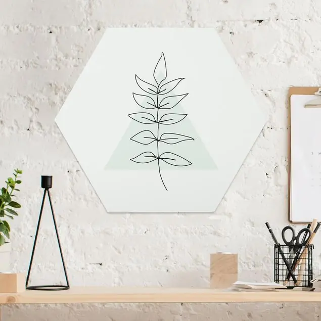 Heißes Angebot Zweig Geometrie Dreieck Line Art Hexagon-Forexbild