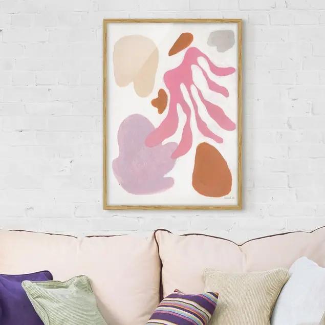 Solange Der Vorrat Reicht Kleiner Matisse Bild mit Rahmen in Manufakturqualität • Eiche naturbelassen • inkl. Rahmung von Hand • Made in Germany