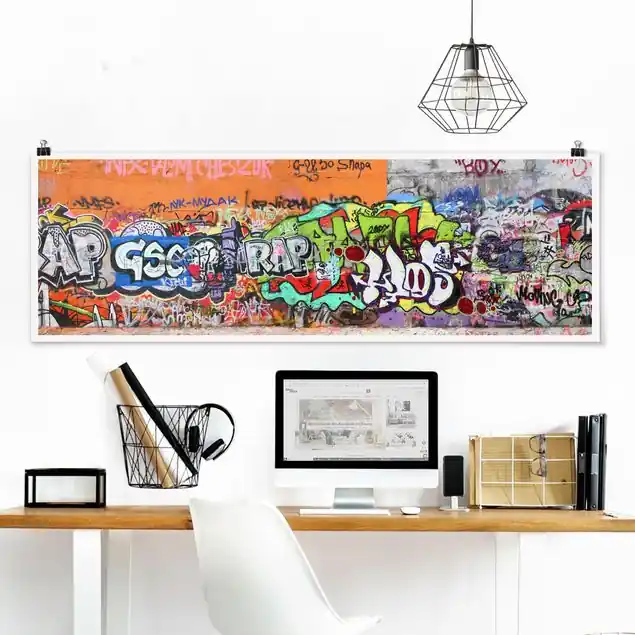 Graffiti Panorama Poster Günstig