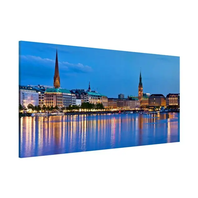 Wochenendangebot Hamburg Skyline                               Magnettafel - Panorama