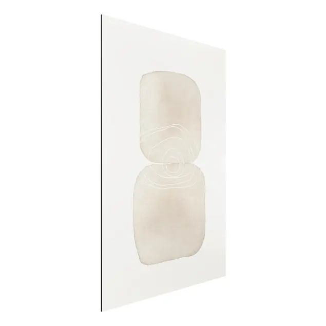 Knallerangebot Verspielte Impressionen in Grau Alu-Dibond Outdoor Bild