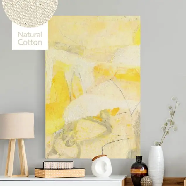 Aktuell Schneeberge im Sonnenlicht Leinwandbild auf Canvas Natural