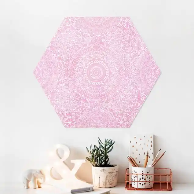 Wochenendangebot Muster Mandala Rosa                               Hexagon-Forexbild