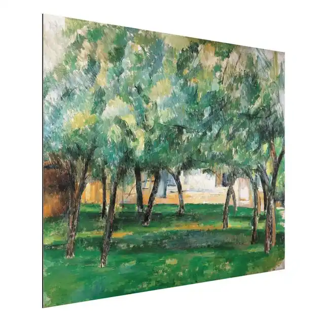 Paul Cézanne - Gehöft Normandie Alu-Dibond Outdoor Bild Kostenfreie Lieferung