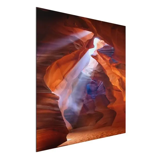 Neu Im Sortiment Lichtspiel im Antelope Canyon Alu-Dibond Outdoor Bild