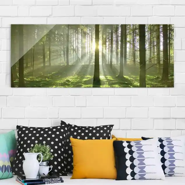 Abverkauf Spring Fairytale Glasbild - Panorama