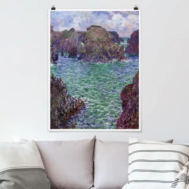 Claude Monet - Port Goulphar Poster - Hochformat Ausverkauf