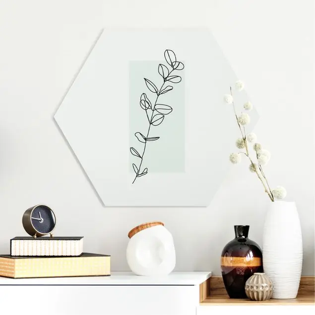 Zweig Geometrie Viereck Line Art                               Hexagon-Forexbild Bestseller