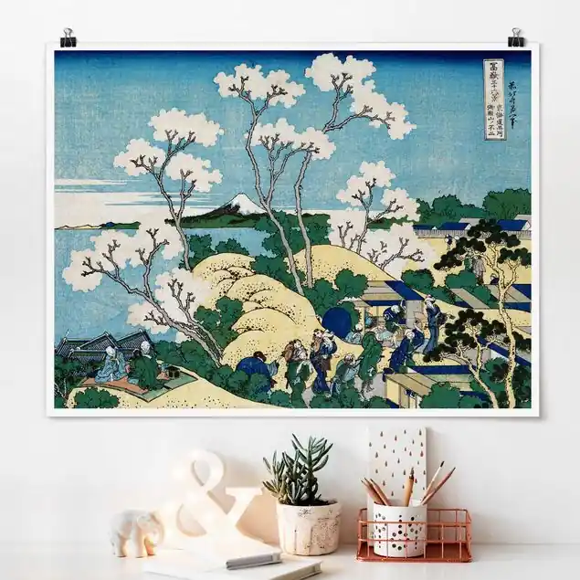 Jetzt Kaufen Katsushika Hokusai - Der Fuji von Gotenyama Poster - Querformat