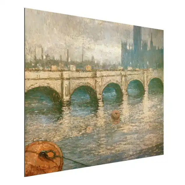 Claude Monet - Themsebrücke Alu-Dibond Outdoor Bild Neue Ware