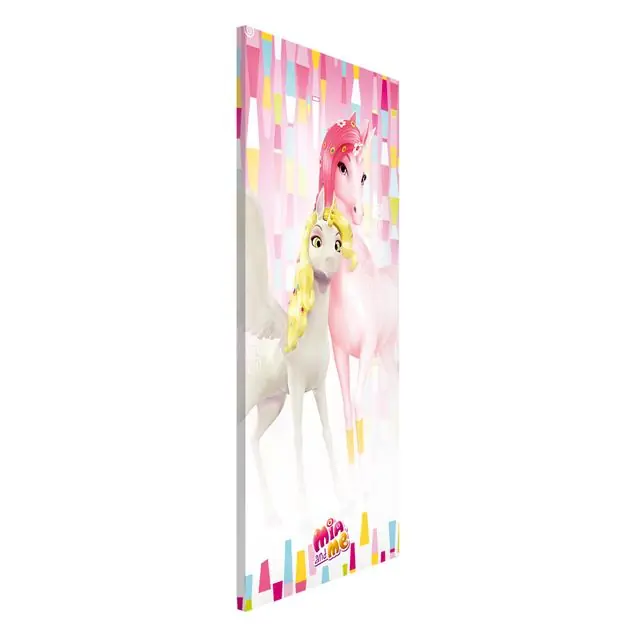 Must-Have Mia and Me - Einhörner Lyria und Onchao Magnettafel - Hochformat 1:2
