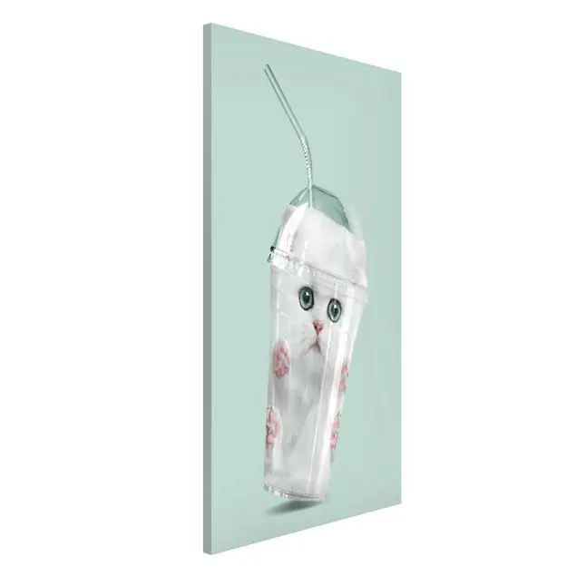 Top-Preis Shake mit Katze Magnettafel - Hochformat 3:4