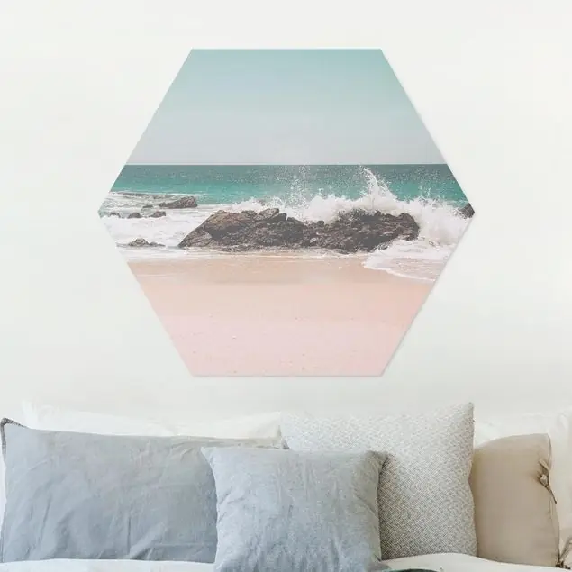 Rabatt Sonniger Strand Mexico Hexagon-Forexbild