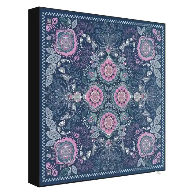Detailliertes Boho Muster in Blau Wechselbild Direktkauf