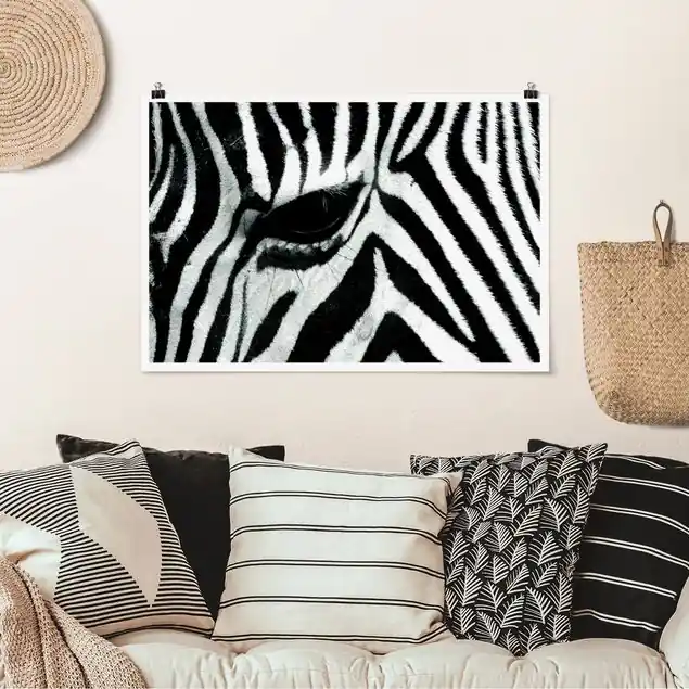 Zebra Crossing Poster - Querformat Top-Angebot