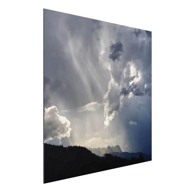 Markenware Wilde Wolken Alu-Dibond Outdoor Bild