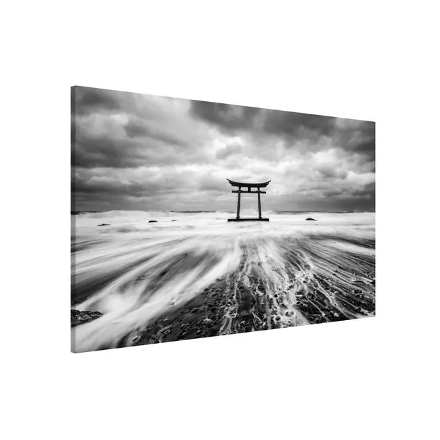 Aktuell Japanisches Torii im Meer                               Magnettafel