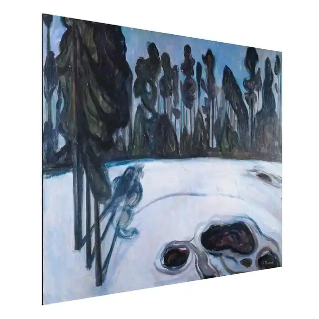 Edvard Munch - Sternennacht Alu-Dibond Outdoor Bild Preis Gesenkt