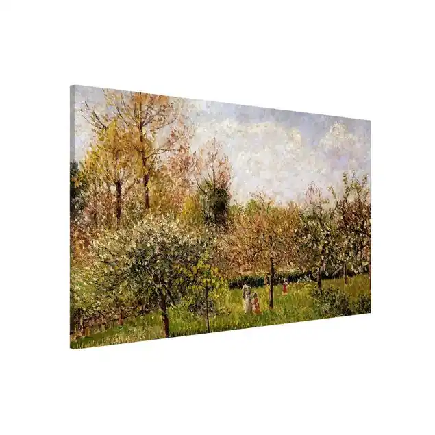 Begrenztes Angebot Camille Pissarro - Frühling in Eragny Magnettafel - Querformat 3:2