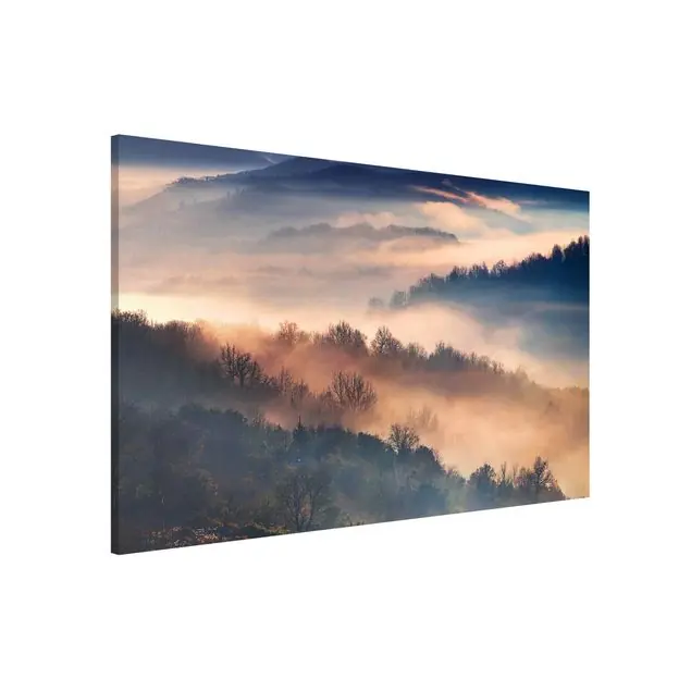 Nebel bei Sonnenuntergang                               Magnettafel - Querformat 3:2 Must-Have