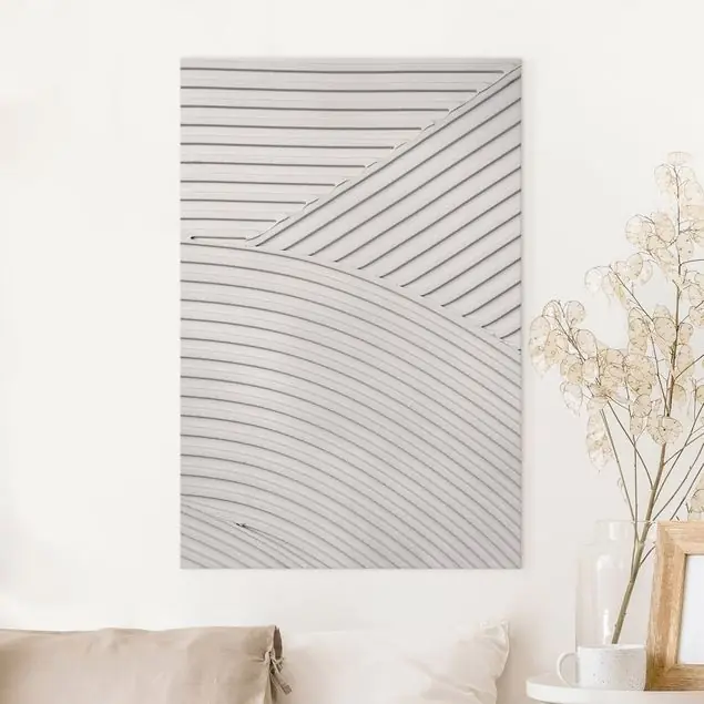 Zertifiziert Streifen Strukturen                               Leinwandbild • hergestellt in Deutschland • langlebiges Canvas mit Holzkeilrahmen • klassische Struktur