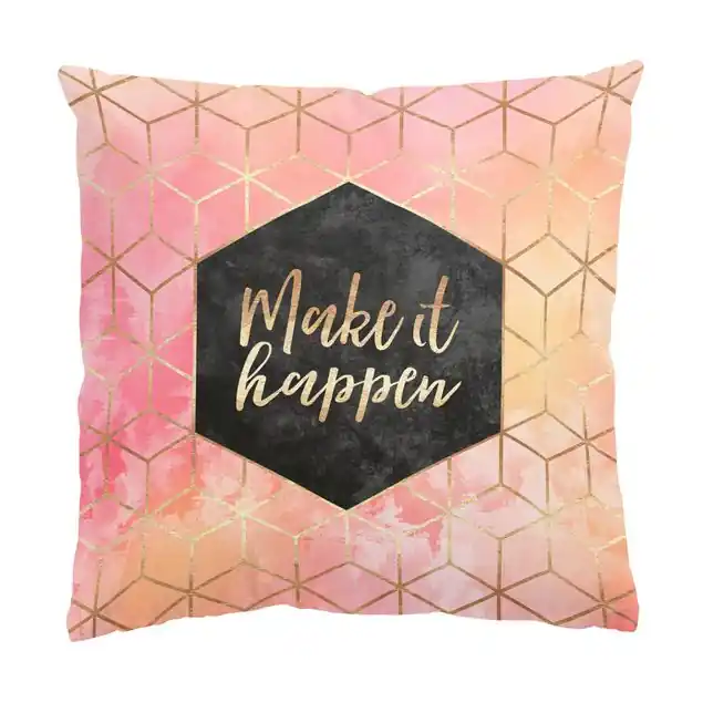 Knallerangebot Make It Happen Geometrie Pastell Dekokissen – Canvas