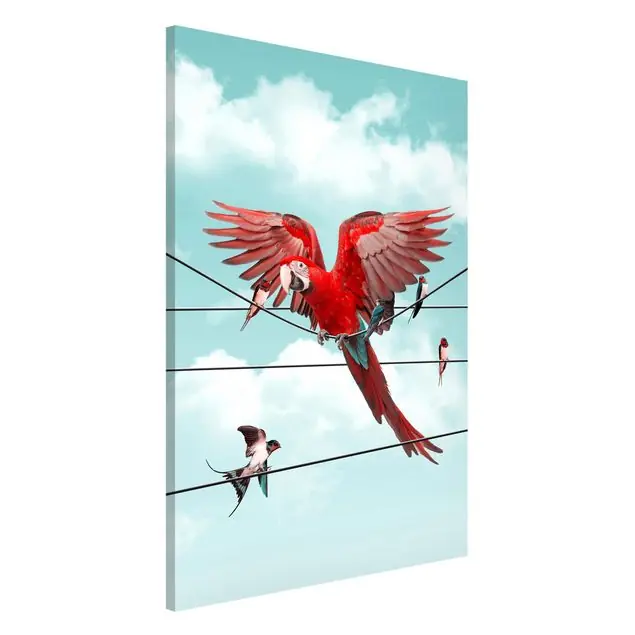 Geprüft Himmel mit Vögeln Magnettafel - Hochformat 2:3