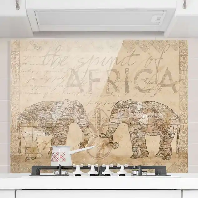 Expressversand Vintage Collage - Spirit of Africa Spritzschutz