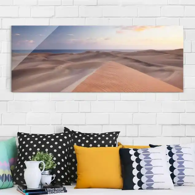 Dünenblick Glasbild - Panorama Mega-Angebot