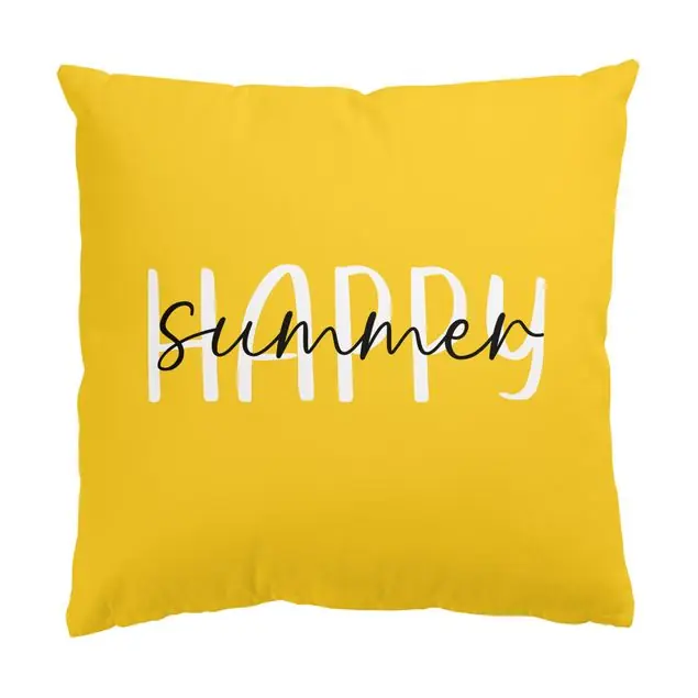 Sonnengelb - Happy Summer Dekokissen – Canvas Heißes Angebot