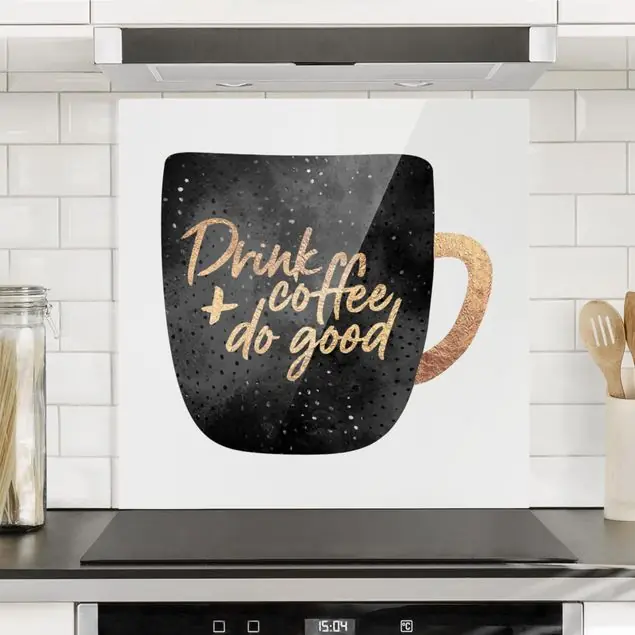 Drink Coffee, Do Good - schwarz Spritzschutz Preiswert