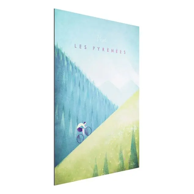 Neue Kollektion Reiseposter - Die Pyrenäen Alu-Dibond Bild - Hochformat 3:4