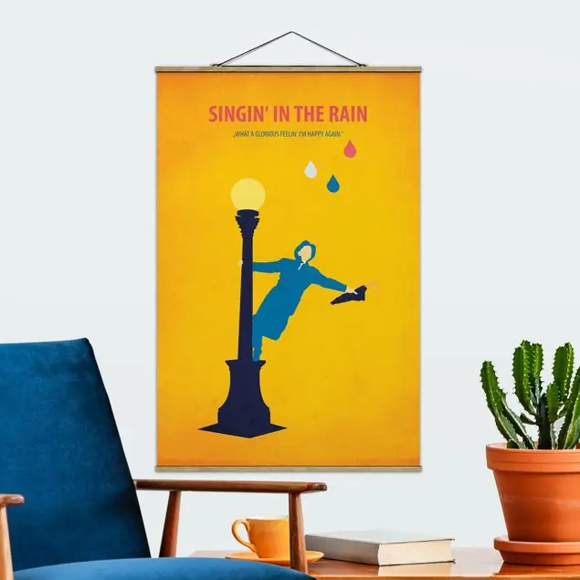 Filmposter Singing in the rain Stoffbild - Hochformat Sale