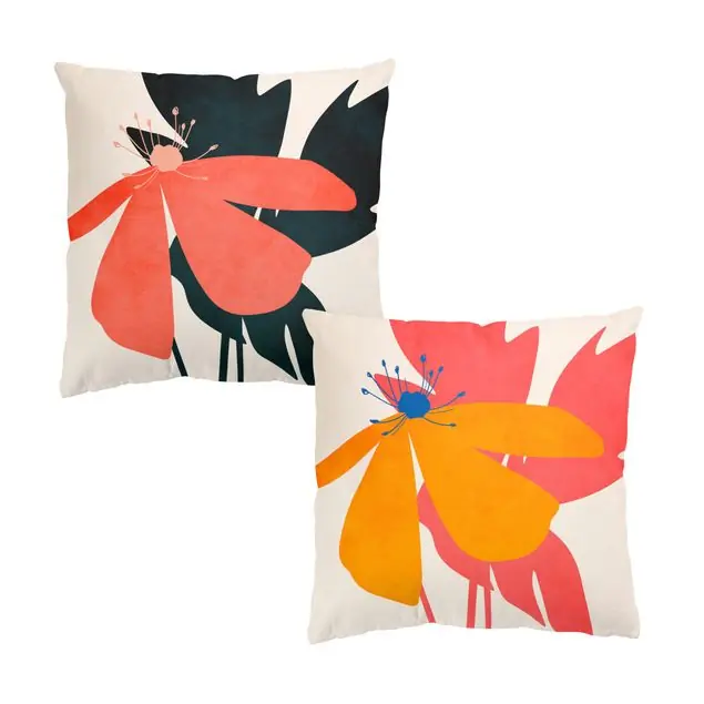 Nur Für Kurze Zeit Florale Schönheiten Duo                               Dekokissen – Canvas
