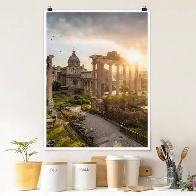 Forum Romanum bei Sonnenaufgang Poster Top-Seller