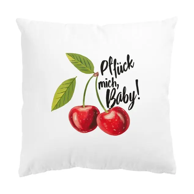 Aktuell Pflück mich Baby Dekokissen – Canvas