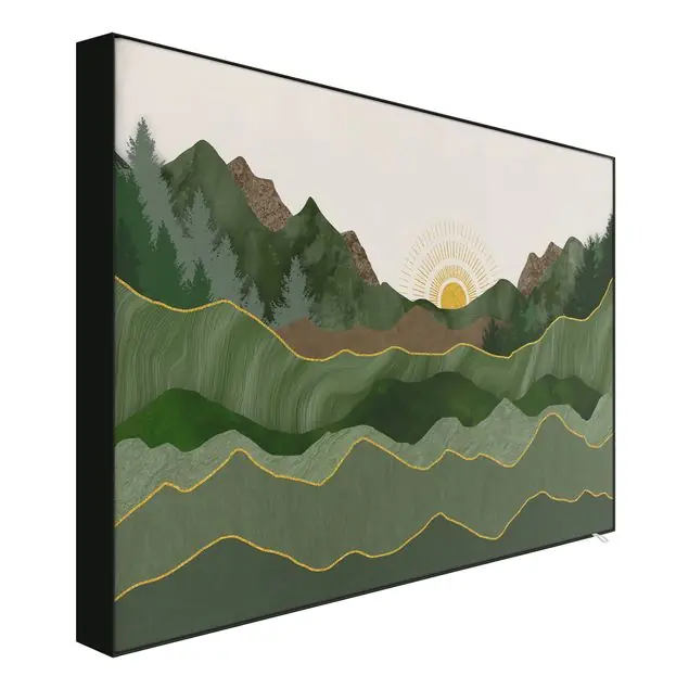 Wochenendangebot Grafische Landschaft mit Sonne                               Wechselbild