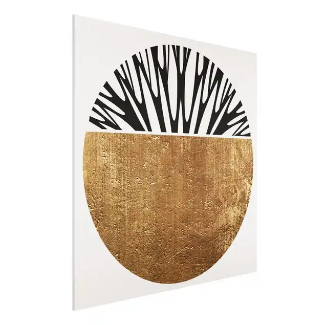 Abstrakte Formen - Goldener Kreis                               Forexbild Kostenloser Versand