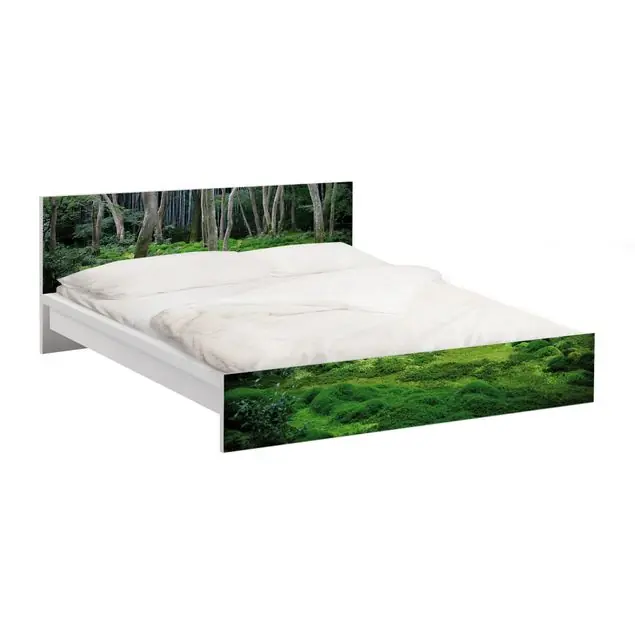Wochenendangebot Japanischer Wald                               Möbelfolie für IKEA Malm Bett 160 cm Breite