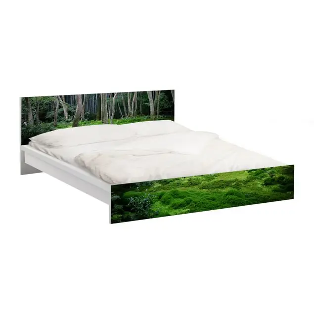 Abverkauf Japanischer Wald                               Möbelfolie für IKEA Malm Bett 180 cm Breite