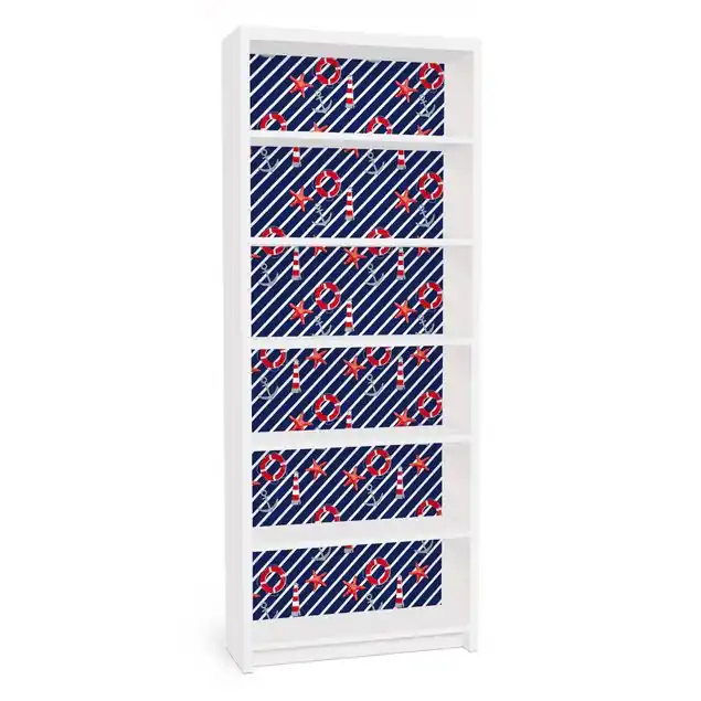 Zertifiziert Saint Tropez                               Möbelfolie für IKEA Billy Regal