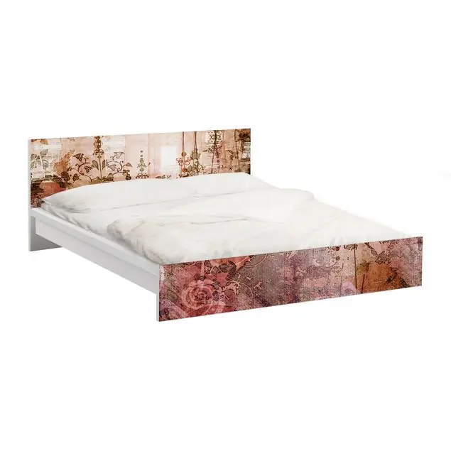 Letzte Chance Old Grunge Möbelfolie für IKEA Malm Bett 140 cm Breite