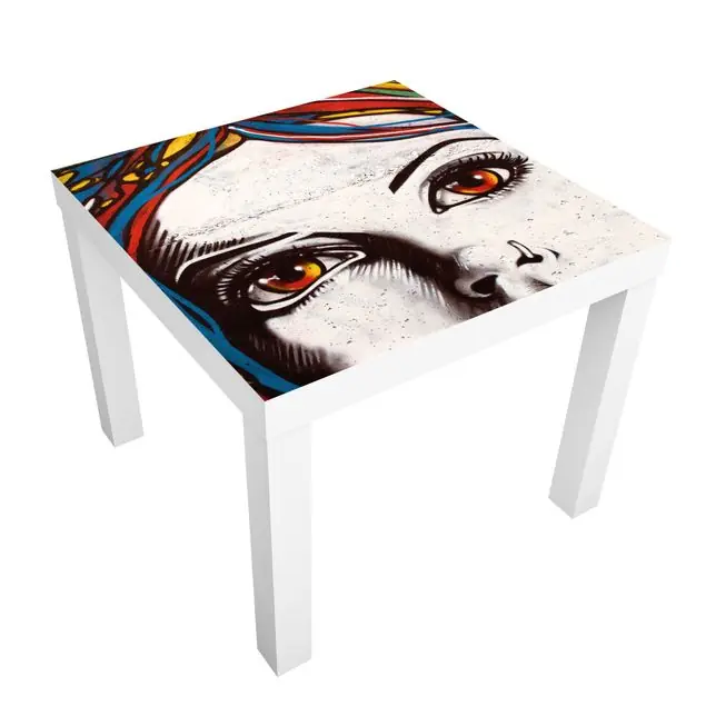 Neu Punk Graffiti Möbelfolie für IKEA Lack Tisch 55 x 55 cm