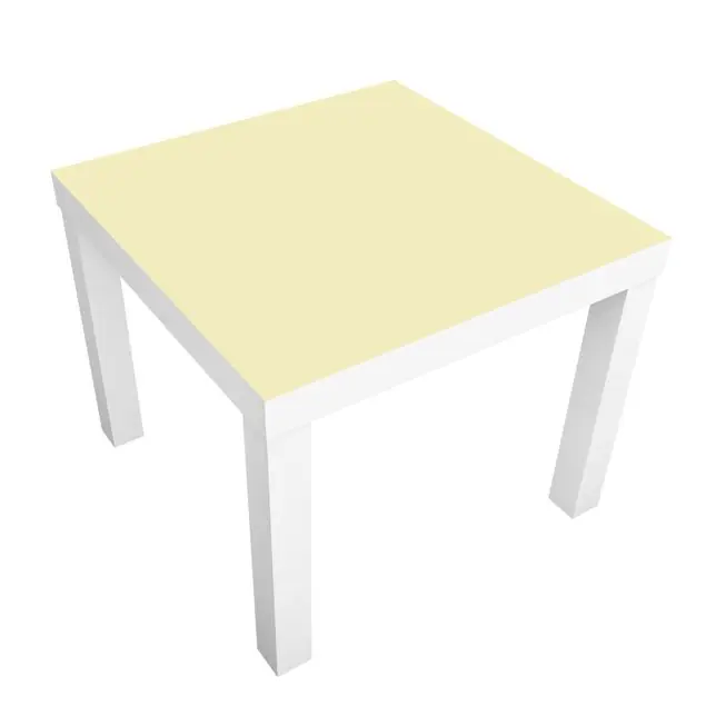 Gratis Versand Colour Crème Möbelfolie für IKEA Lack Tisch 55 x 55 cm