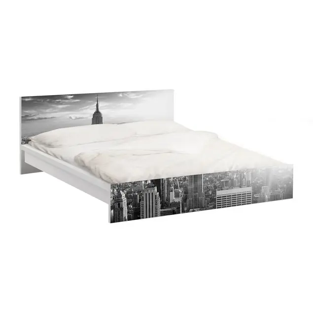 Begrenztes Angebot No.34 Manhattan Skyline Panorama Möbelfolie für IKEA Malm Bett 140 cm Breite