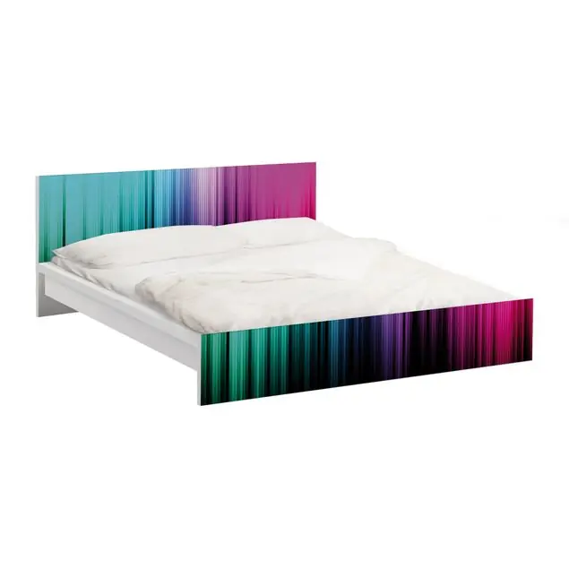 Rainbow Display Möbelfolie für IKEA Malm Bett 140 cm Breite Geprüft