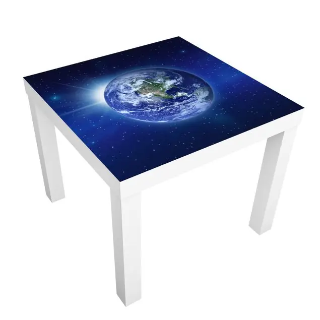 Top-Preis Erde im Weltall Möbelfolie für IKEA Lack Tisch 55 x 55 cm
