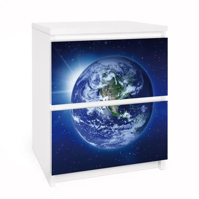 Aktuell No.217 MOTHER EARTH Möbelfolie für IKEA Malm Kommode 2 Schubladen